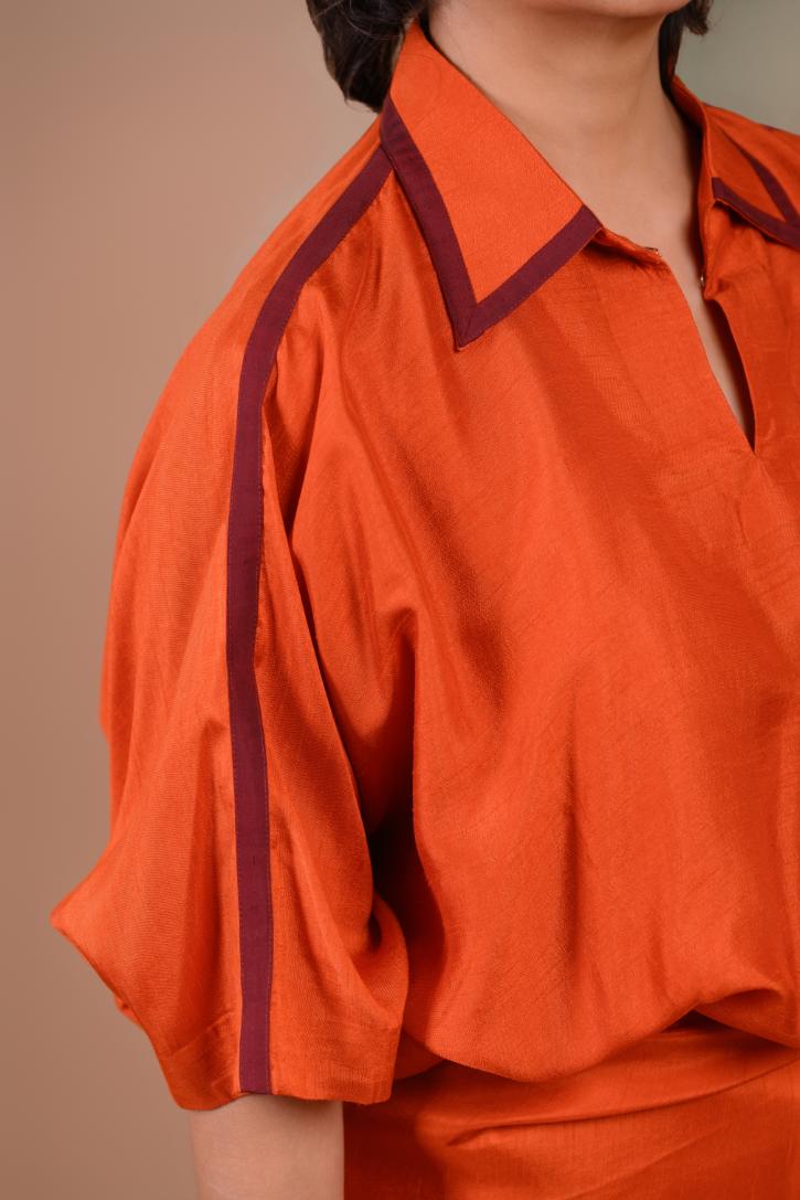 Saffron | sarong skirt and top