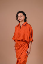 Saffron | sarong skirt and top