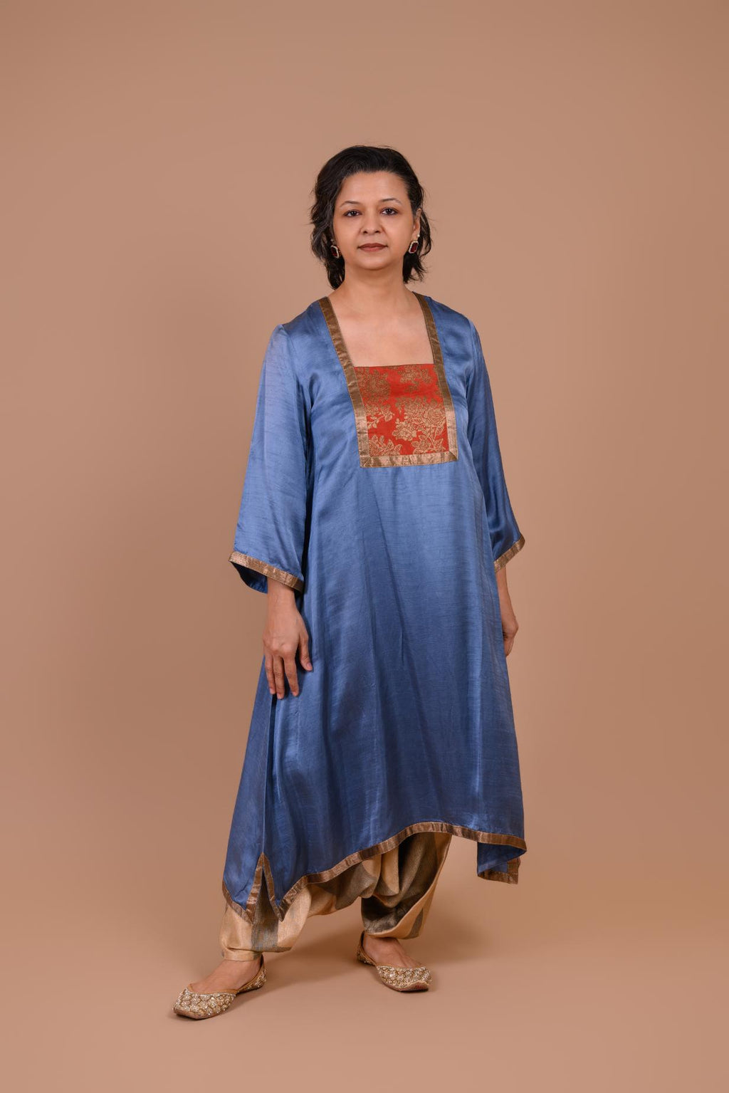 Aasmani Kurta | Mid night blue kurta