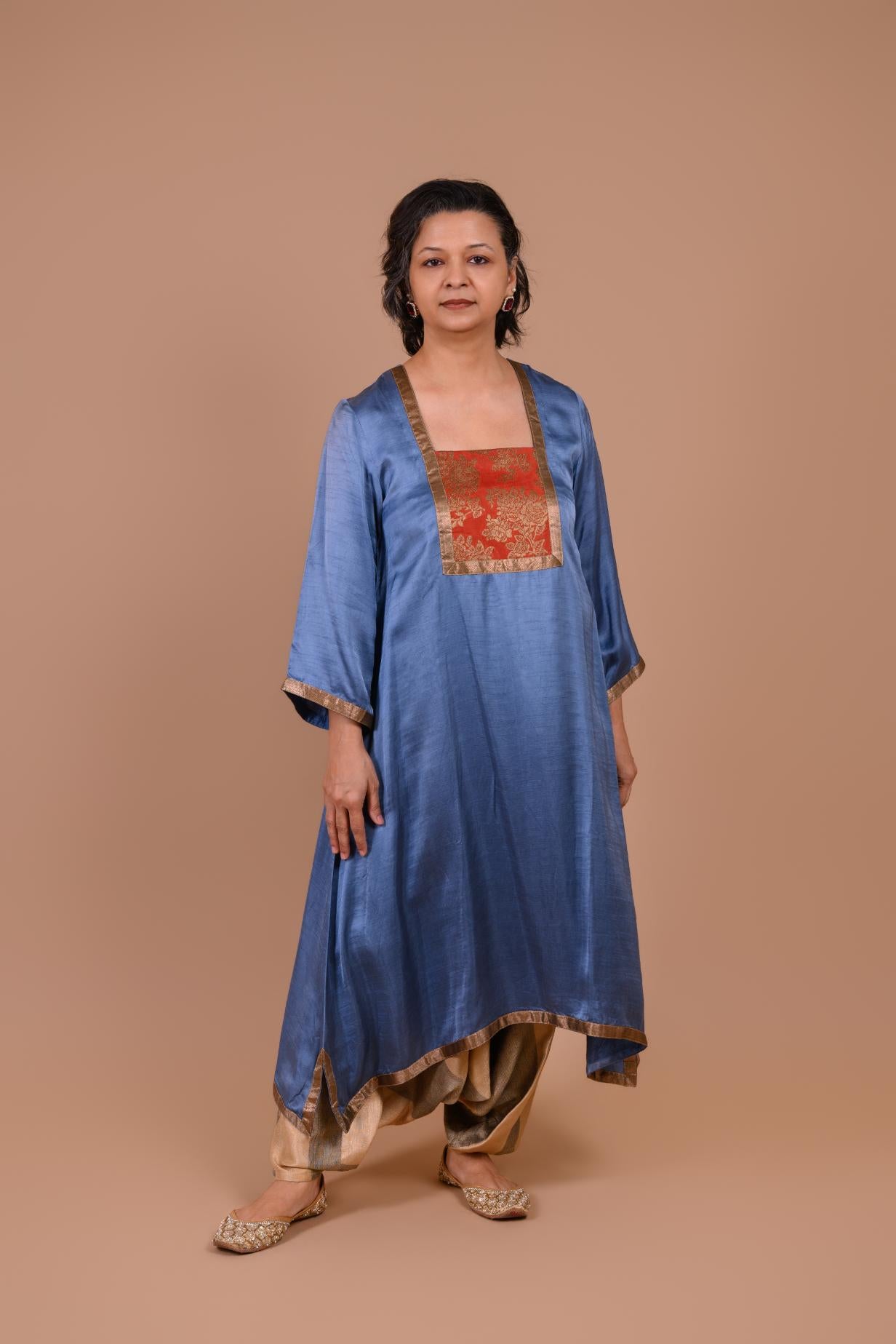Aasmani Kurta | Mid night blue kurta