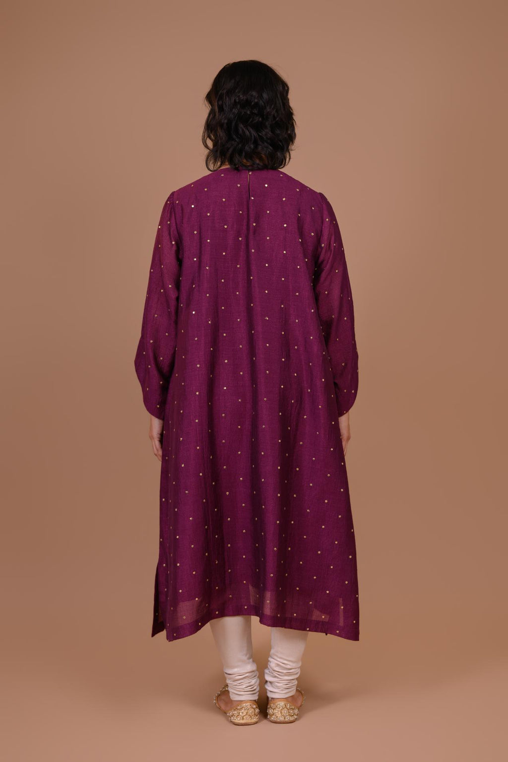 ZIYA | Plum silk kurta