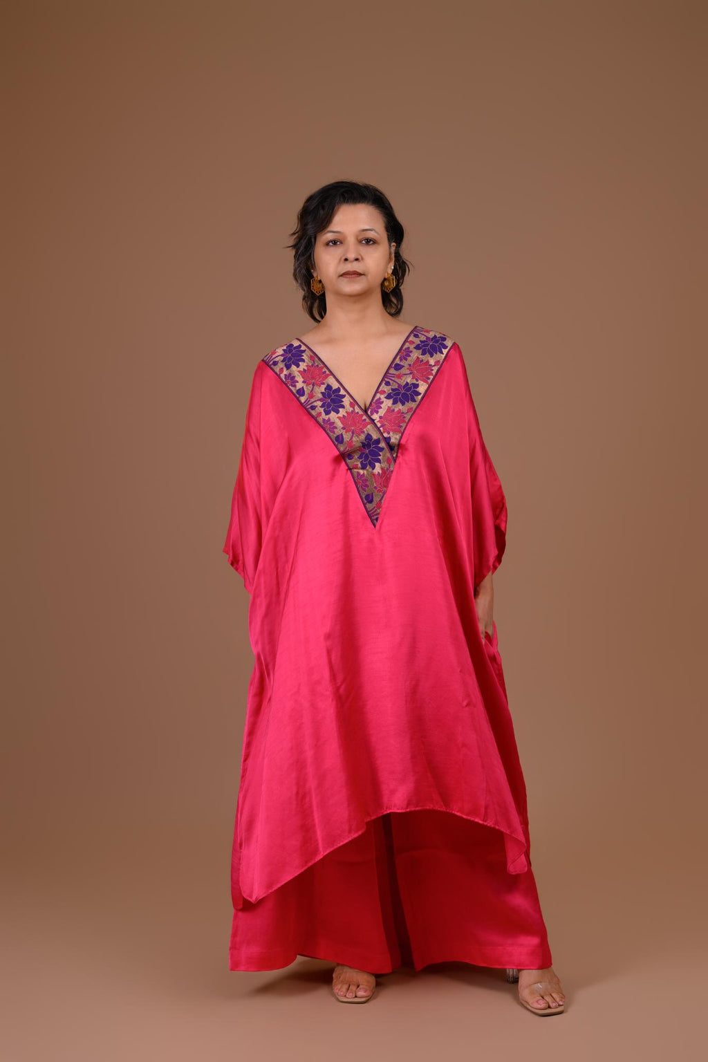 Gulabo | Rose pink kaftan co-ord set