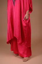 Gulabo | Rose pink kaftan co-ord set