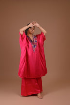 Gulabo | Rose pink kaftan co-ord set