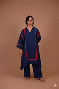 Palm Dusk Co-ord Set- Blue - Fivefootsomething